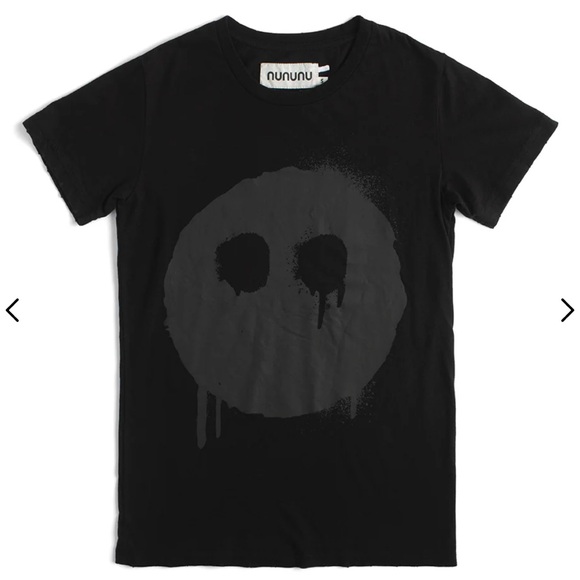Nununu women’s melting mask T shirt in black - Picture 4 of 4